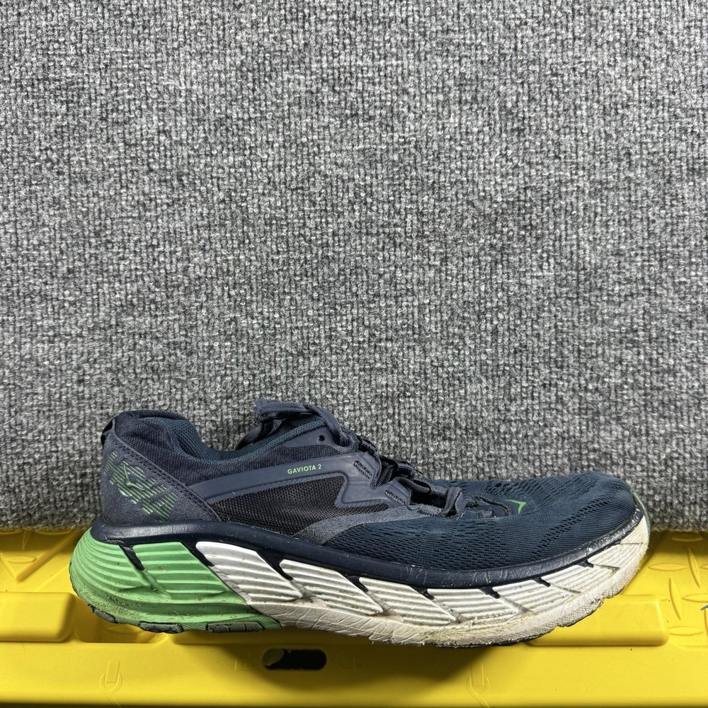 Hoka One One Gaviota 2 Running Shoes Mens Size 10.5 Blue Mesh Cushioned Athletic